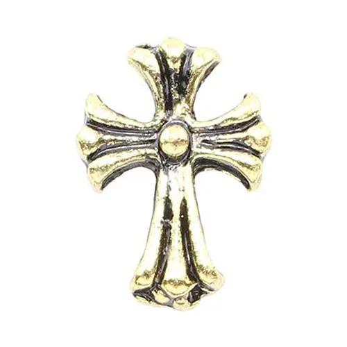 MATIERE メタルパーツ クロス スモール ゴールド 5×6mm 【ジェルネイル メタルパーツ ゴシック ロック】