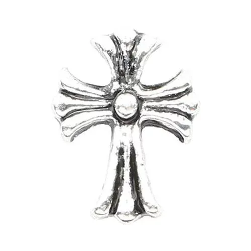 MATIERE メタルパーツ クロス スモール シルバー 5×6mm 【ジェルネイル メタルパーツ ゴシック ロック】