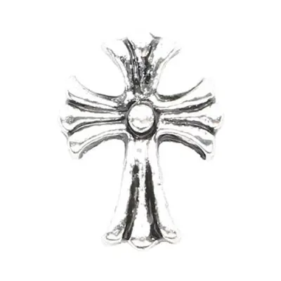 MATIERE メタルパーツ クロス スモール シルバー 5×6mm 【ジェルネイル メタルパーツ ゴシック ロック】