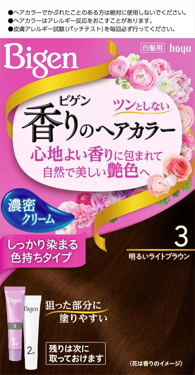 ビゲン 香りのヘアカラー クリーム 3 明るいライトブラウン
