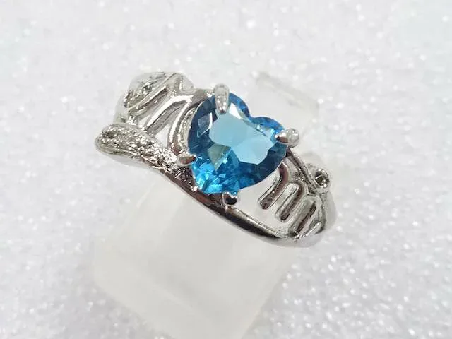 色石 指輪(17号)【中古】【着】【アクセサリー】