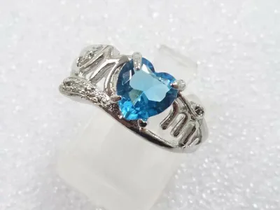 色石 指輪(17号)【中古】【着】【アクセサリー】