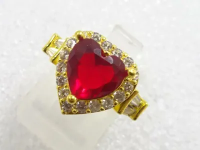 色石 指輪(10.5号)【中古】【着】【アクセサリー】