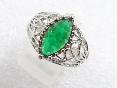 色石 指輪(18号)【中古】【着】【アクセサリー】