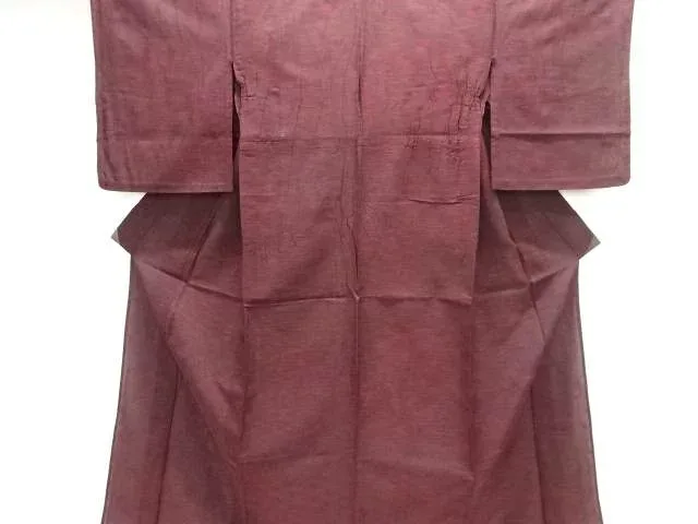 紗唐草模様織り出し着物【大正ロマン】【中古】【着】【大正ロマン】