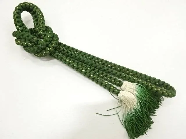 正絹 手組帯締め【中古】【着】【和装小物】
