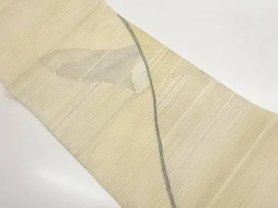 紗 抽象模様織出し名古屋帯【中古】【着】【名古屋帯】