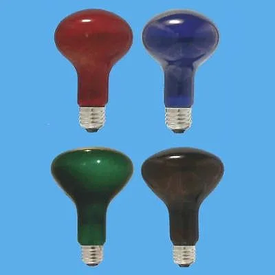 耐熱透明カラー球(内面フロストタイプ) R100 レッドフロスト E26