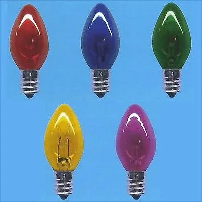 ローソク球C7透明ブルー5W