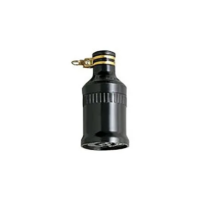 防水引掛接地2Pゴムコードコネクタボディ 15A 125V ブラック
