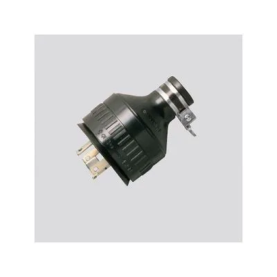 防水引掛接地3Pゴムキャップ 20A 250V ブラック