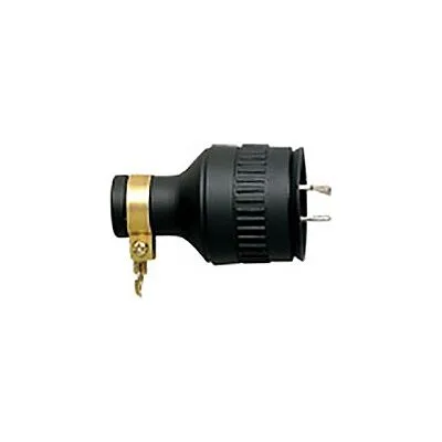 防水引掛2Pゴムキャップ 15A 125V ブラック