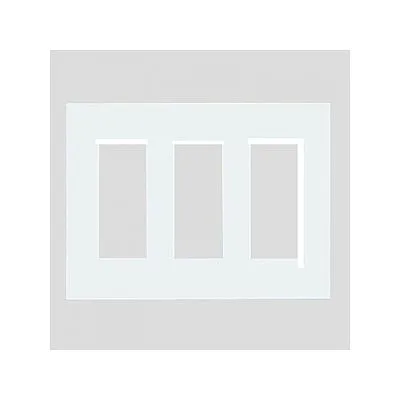 コンセントプレート 9コ用 スクエア ホワイト