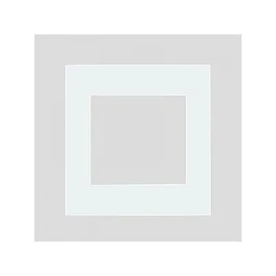 コンセントプレート 2連接穴用 スクエア ホワイト