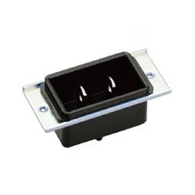 機器取付専用 インレット 2P 15A 125V 黒