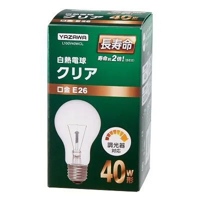 YAZAWA(ヤザワ)長寿命クリア40W形 L100V40WCL