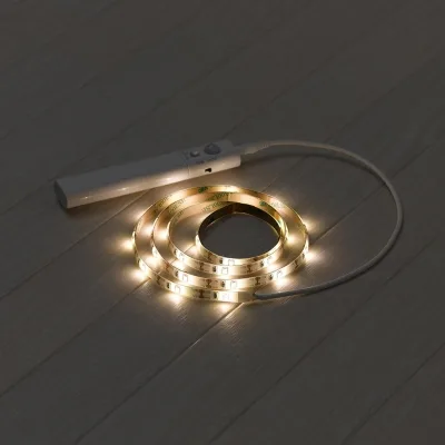 YAZAWA(ヤザワ)テープセンサーライトM 乾電池式 白色LED×30灯 人感センサー付 NBMN51WH