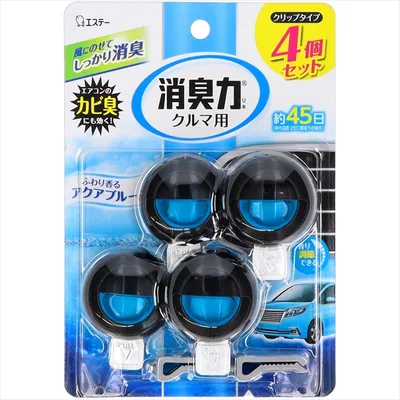 クルマの消臭力 クリップタイプ アクアブルー