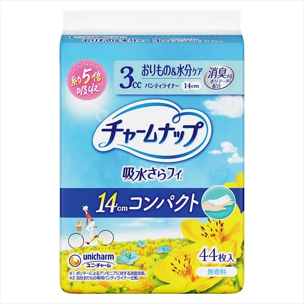 チャームナップ吸水さらフィパンティライナーコンパクト無香
