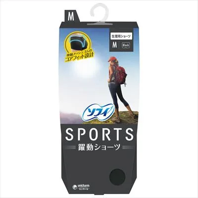 ソフィSPORTSショーツMブラック