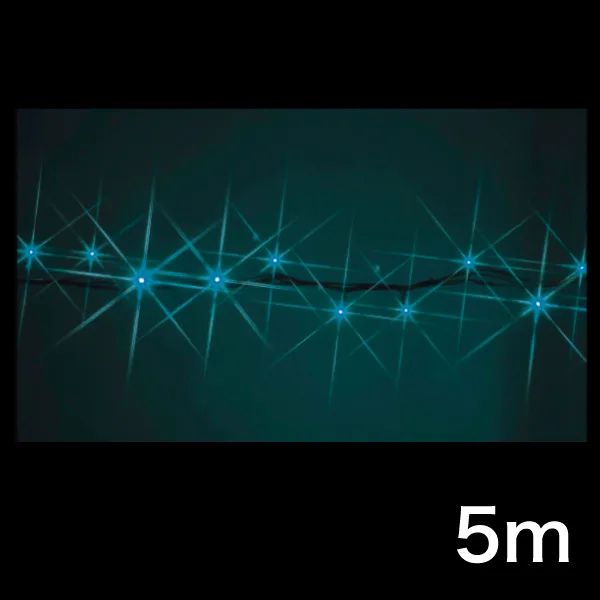 LEDストリング ニューハイグレードタイプ 長さ5m アクアブルー