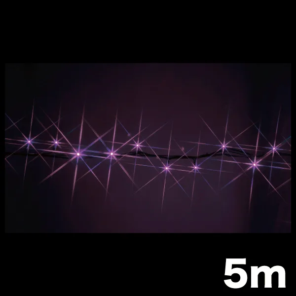 LEDストリング スタンダードタイプ 長さ5m チェリーピンク