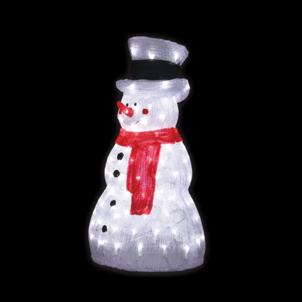 LEDジョイントモチーフ 《スノーマン(中)》 交互点滅タイプ AC-ACアダプタ方式 ケーブル長1m