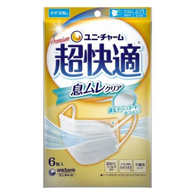 超快適マスク息ムレクリアタイプふつう6枚 4903111579952