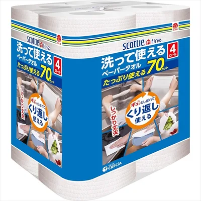 กระดาษเช็ดทำความสะอาด Scottie Fine ล้างแล้วใช้ซ้ำได้