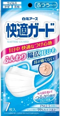 หน้ากากอนามัย Kaiteki Guard ขนาดปกติ