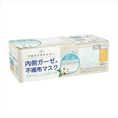 内側ガーゼの不織布マスク 30枚入