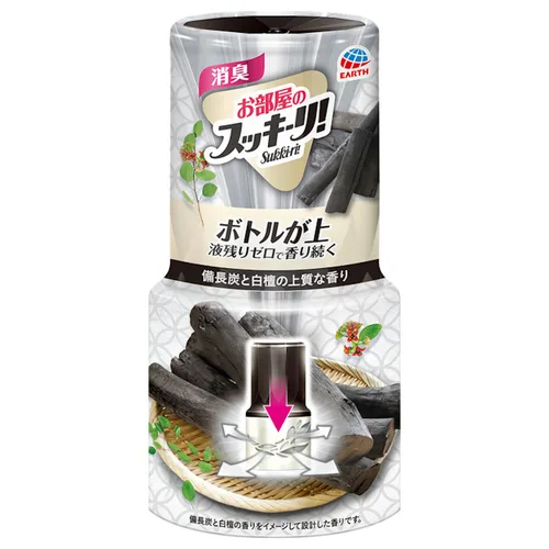 アース製薬 お部屋のスッキーリ!Sukki-ri! 備長炭と白檀の上質な香り 400ml