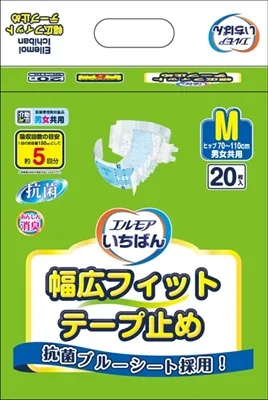 エルモアいちばん幅広フィットテープ止め M 20枚