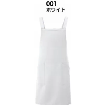 胸当てエプロン ホワイト F