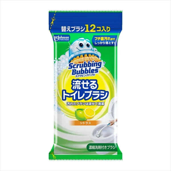 スクラビングバブル 流せるトイレブラシ シトラス替え