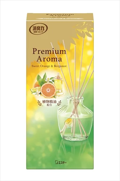 お部屋の消臭力 Premium Aroma Stick スイートオレンジ&ベルガモット