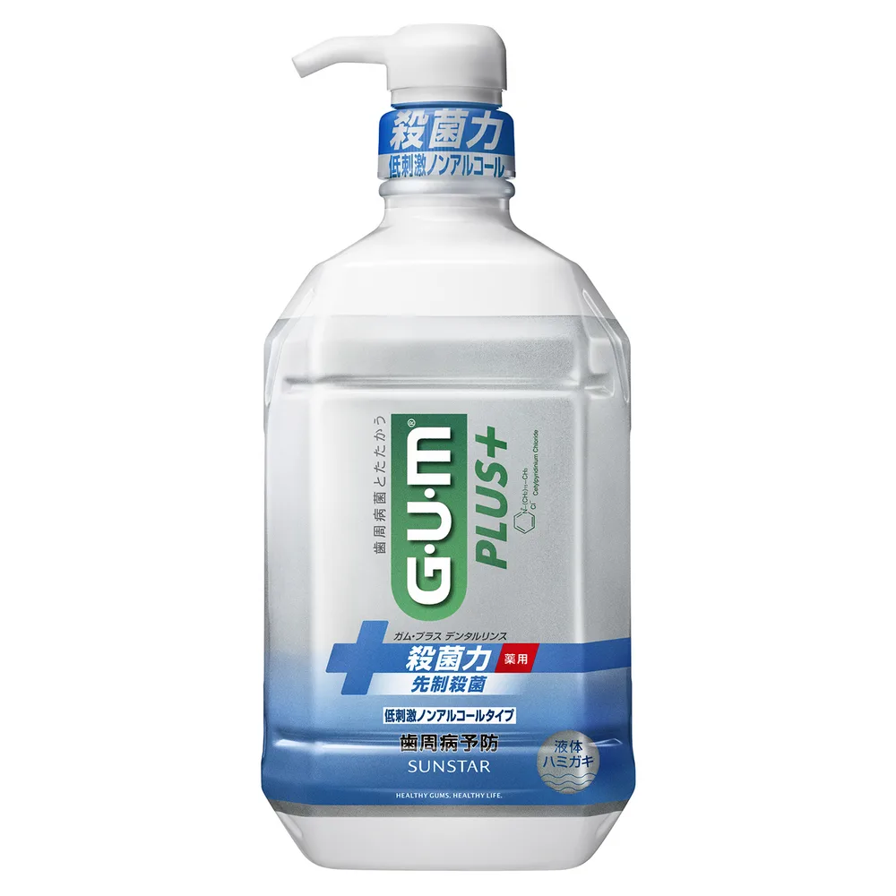 GUM プラス デンタルリンス ノンアル 900ml