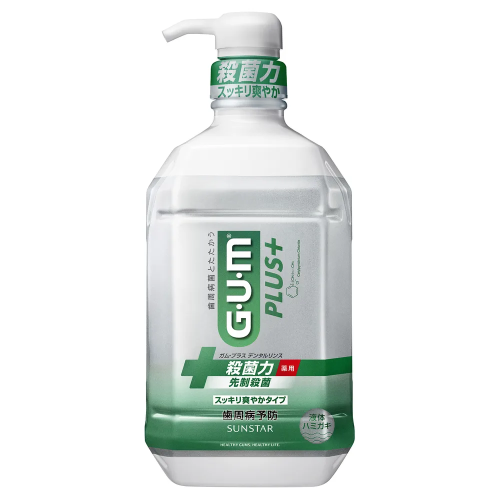 GUM プラス デンタルリンス スッキリ爽やかタイプ 900ml
