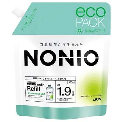 NONIO マウスウォッシュ スプラッシュシトラスミント つめかえ用 950ml