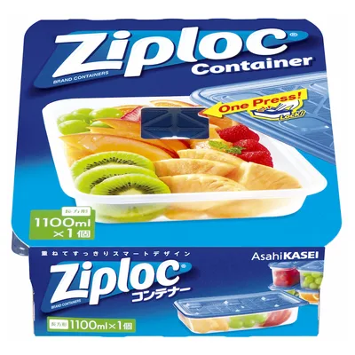 【旭化成ホームプロダクツ】ジップロックコンテナー長方形1100ML1個