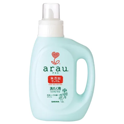 アラウ 無添加せっけん 洗たく用 ゼラニウム 1.2L