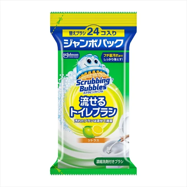 スクラビングバブル 流せるトイレブラシ シトラス 替え ジャンボパック