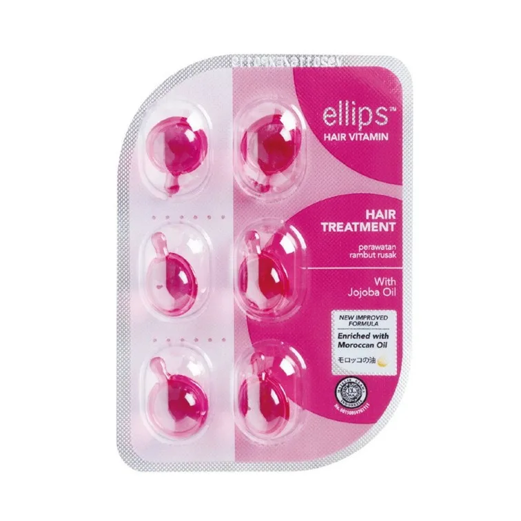 ellipsシートヘアトリートメント クリアピンク
