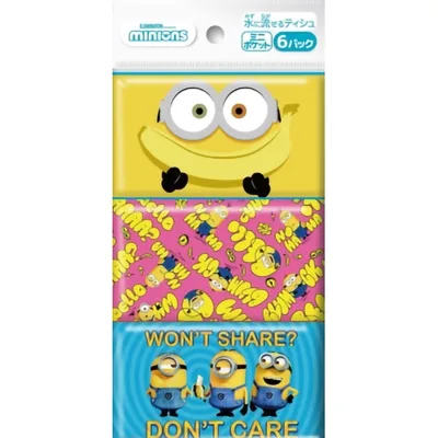 Minions mini pocket tissue