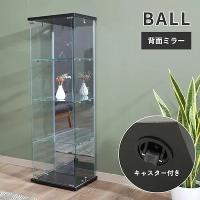 ガラスコレクションケース BAAL BK
