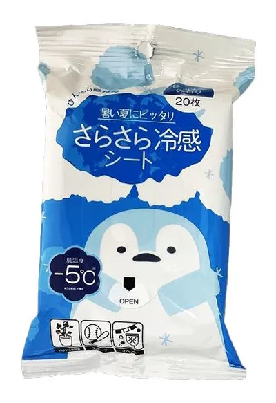 冷感さらさらパウダーシートせっけん