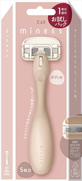 GA0154 miness ボディ用カミソリ替刃1個付き