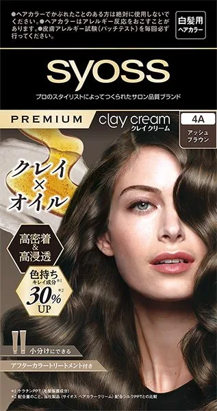 サイオス クレイクリーム ヘアカラー 4A アッシュブラウン