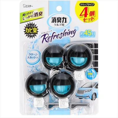 クルマの消臭力 クリップタイプ クリーンスカッシュ