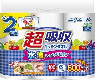 エリエール超吸収キッチンタオル100カット